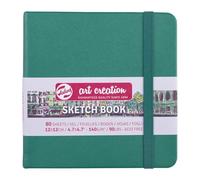 Talens Art Creation Sketchbook 80 Sheets, 12 cm x 12 cm, Forest Green