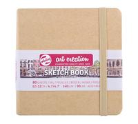 Talens Art Creation Sketchbook 80 Sheets, 12 cm x 12 cm, Kraft Paper