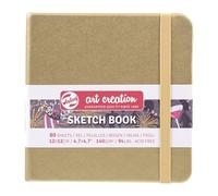 Talens Art Creation Sketchbook 80 Sheets, 12 cm x 12 cm, White Gold