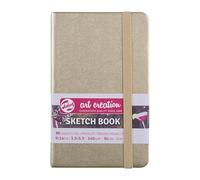 Talens Art Creation Sketchbook 80 Sheets, 9 cm x 14 cm Size, White Gold