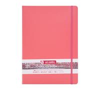 Talens Art Creation Sketchbook - Coral Red 21x29.7cm 80 Sheets - 140g Cream Acid-Free Paper - Ideal for Pencil, Pastel, Acrylic, Ink, Charcoal