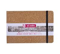 Talens Art Creation Sketchbook Cork - 21x14.8cm, 140g, 80 Sheets - Ideal for Pencil, Pastel, Acrylic and More