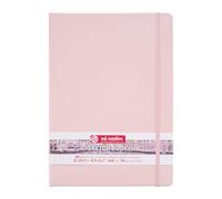 Talens Art Creation - Sketchbook Pastel Pink 21x29.7cm - 140g Acid-Free Paper - 80 Sheets - Ideal for Pencil Pastel Gouache Ink - Sturdy Hard-Bound for Drawing Journaling