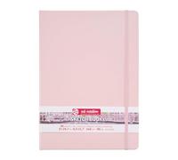 Talens Art Creation - Sketchbook Pastel Pink 21x29.7cm - 140g Acid-Free Paper - 80 Sheets - Ideal for Pencil Pastel Gouache Ink - Sturdy Hard-Bound for Drawing Journaling