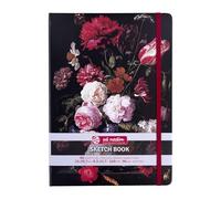 Talens Art Creation Sketchbook - Still Life with Flowers in Glass Vase - 21 x 29.7 cm - 140 g Paper - 80 Sheets - Ideal for Pencil, Pastel, Acrylic, Gouache, Ink, Charcoal