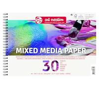 Talens Art Creation TAC Media Paper A4 250 g/m² 30 Sheets FSC-Mix, Canvas, White, 21.1 x 31.2 x 2 cm