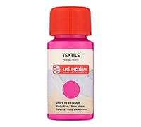 Talens Art Creation Textile Paint - Bold Pink 50 ml - Fabric Paint for DIY Clothing & Decor - Suitable for 50% Cotton Textiles