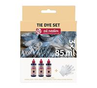Talens Art Creation Tie-Dye Set | Blue, Grey & Black + Gloves | Fabric Dye for T-Shirts, Shoes, Clothing, DIY, Upcycling