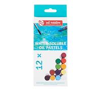 Talens Art Creation - Water-Soluble Oil Pastel Set - 12 Vibrant Colours - Blendable & Smooth - Ideal for Watercolor Effects