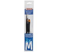Talens Art Creation Watercolor Brush Case 3Ud M (9099162M), Wood and fiber Toray, Black/White, XL