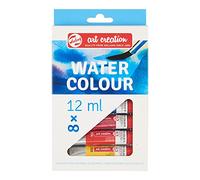 Talens Art Creation Watercolor Paint Starter Set with 8 Colors (12 ml tubes) | Painting for Adults