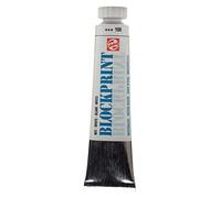 Talens Blockprint Tube - White 100 20 ml - Quick-Drying Opaque Paint for Stencilling & Block Printing - Lightfast & Water-Thinnable
