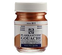Talens Gouache Extra Fine Quality - 50 ml Bronze 811 - Highly Pigmented Matt Finish Opaque and Reworkable Paint