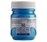 Talens Gouache Extra Fine Quality - 50 ml Cerulean Blue (Phthalo) 535 - Highly Pigmented Matt Finish Paint