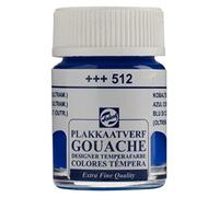 Talens Gouache Extra Fine Quality - Cobalt Blue (Ultramarine) 512-16 ml Bottle - Highly Pigmented Matt Finish - Smooth Consistency