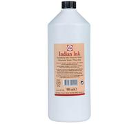 Talens Indian Ink Bottle 990 ml Black 700 - Fast-Drying Waterproof Ideal for Dip Pens, Air Brushes, Ruling Pens