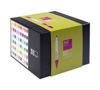 Talens | Pantone Marker Set of 54 Additional | Dual-Tip Pens with Brush and Chisel Nib | Water-Based, Pigmented Ink in Pantone Colors