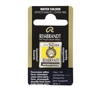 Talens : Rembrandt Watercolour : Half Pan PERMANENT LEMON YELLOW