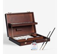 Talens : Rembrandt Watercolour Paint : Professional Set : 28 Half Pan Wooden Box Set