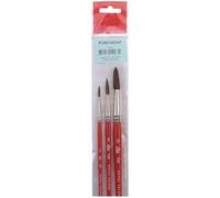 Talens Set 3 Brushes Gouache S150, Black, Metallic, Orange, 0 Stück-3x Rund 4, 8, 16 (Polyester)