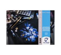 Talens Van Gogh Watercolour Pastcard Pad Black with 25 Sheets