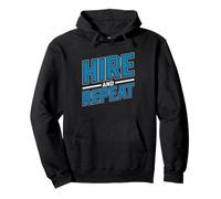 Talent Acquisition Hire Repeat Professional Recruiting Cycle Pullover Hoodie