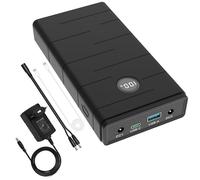 Talentcell 12V Lithium Ion Battery, PD 45W USB-C 18W USB-A Portable Power Bank, 76.65Wh DC 5A Output for Raspberry Pi/LED Strip/CCTV Camera/Telescope, Spectra Pump, Heated Jackets