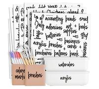 Talented Kitchen 212 Office and Craft Labels, Preprinted Water Resistant Stickers for School Classroom and Home Organization