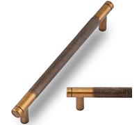 Talentedeco 10 Pack Antique Brass Cupboard Handles, 160mm Hole Spacing