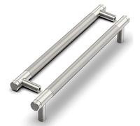 Talentedeco 10 Pack Brushed Satin Nickel Pulls, 192mm(7.5 Inch) Center to Center Hole Center, Kitchen Cabinet Handles for Drawer Dresser, Cupboard and Wardrobe