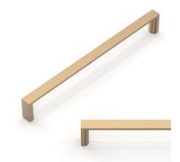 Talentedeco 10 Pack Champagne Bronze Cabinet Pulls 7.5 Inch(192mm) Kitchen Cabinet Handles Solid Heavy Duty Drawer Pulls