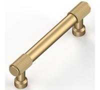 Talentedeco 10 Pack Champagne Bronze Pulls, 96mm(3.8Inch) Center to Center Hole Center, Kitchen Cabinet Handles for Drawer Dresser, Cupboard and Wardrobe
