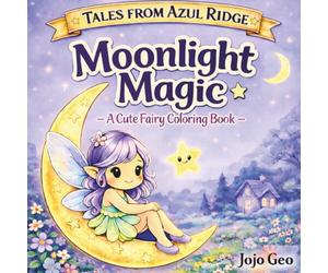 Tales from Azul Ridge: Moonlight Magic: Bold & Easy Cozy Coloring Book with Cute Fairies, Night Scenes, and Simple Designs for Relaxation, Stress ... Mindful Coloring (The Fairies of Azul Ridge)