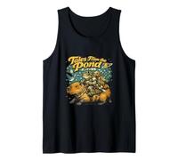 Tales from The Pond Frog Capybara Funny Vintage Art Tank Top