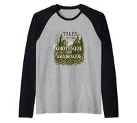Tales of The Grotesque and Arabesque Edgar Allan Poe Raglan Baseball Tee
