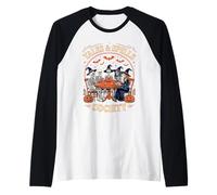 Tales & Spells Society Skeleton Witch Book Club Raglan Baseball Tee