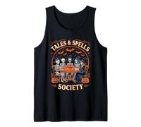 Tales & Spells Society Skeleton Witch Book Club Tank Top