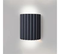 TaleTre Mini Wall Lamp - Minimalist Half-Cylinder Green Plaster Wall Sconce for Kitchen Island, Study, Bedroom, Stairway, Hallway (Orange)(Gray-A)