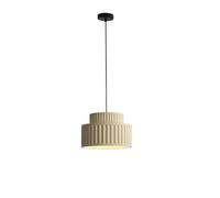 TaleTre Modern Scandinavian Cream Pendant Light - Minimalist Hanging Lamp for Bedroom, Living Room, and Kitchen(Gray,L)