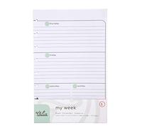 Talia Discbound Notebook Refills (Horizontal Undated Layout, Junior (5.5in x 8.5in))