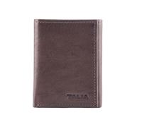 TALIA - Tuscon trifold wallet with central ID card, the perfect accessory for the modern looking for convenience, functionality and timeless design., grey, Classic