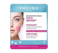 Talika Bio Enzymes Mask - Cica Repair+ Soothing Biocellulose Face Mask | Centella Asiatica & Allantoin for Calming Irritated Skin | Deeply Hydrates, Repairs & Strengthens Skin Barrier