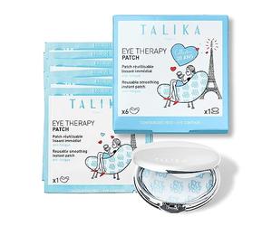 Talika Eye Therapy Patch - Instant Smoothing Eye Patches - Mask For Dark Circles & Tired Eyes - 6 Pairs Reusable & Travel Case
