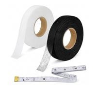 Talinco 2 Pack 63.5m Per Roll No Sew Double Sided Iron-On Hemming Tape | Invisible no-sew fabric bonding web, easy iron-on application, ideal for trousers, curtains, clothes and all fabric use.