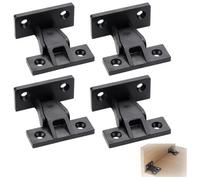 Talinco 4 Pairs Push-in Cabinet Clips, ABS Hidden Panel Fixings | 4 pairs clips, push-in hidden design, quick tool-free install for cabinet wardrobe plinth