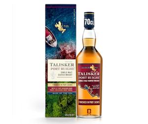 Talisker Port Ruighe Single Malt Scotch Whisky | 45.8% vol | 70 inished in Port Casks | Single Malt Whisky | Notes of Rich Berry Fruits | Peated Sweet Smokiness | Scottish Whisky
