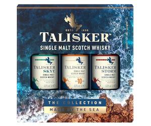 Talisker Single Malt Scotch Whisky | 45.8% vol | 3 x 5 ift Pack | 3 Distinct Impressions | Peated | Smoky Flavour | Made by the Sea | Perfect for Whisky Lovers | with Gift Box