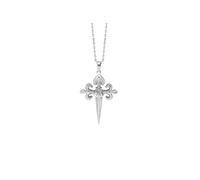 TALISMAN JEWELLERY 925 Sterling Silver Pendant - Way of St James Cross and Shell, Camino de Santiago (13 MM x 20 MM)