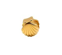 TALISMAN JEWELLERY Charm 18K Gold-Plated (3 microns) for snake chain bracelet - The Way of St James Shell, Camino de Santiago (8,5 mm x 9 mm) (Bracelet not included)
