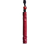 Talisman necklace, Feng Shui Pendant,Feng Shui Cinnabar Wealth Necklace Authentic Jade Pendant Chakra Crystal Lucky Wealth Ward Off Evil Spirits Sweater Chain Inspirational Gift for Women Men,Mace Pen